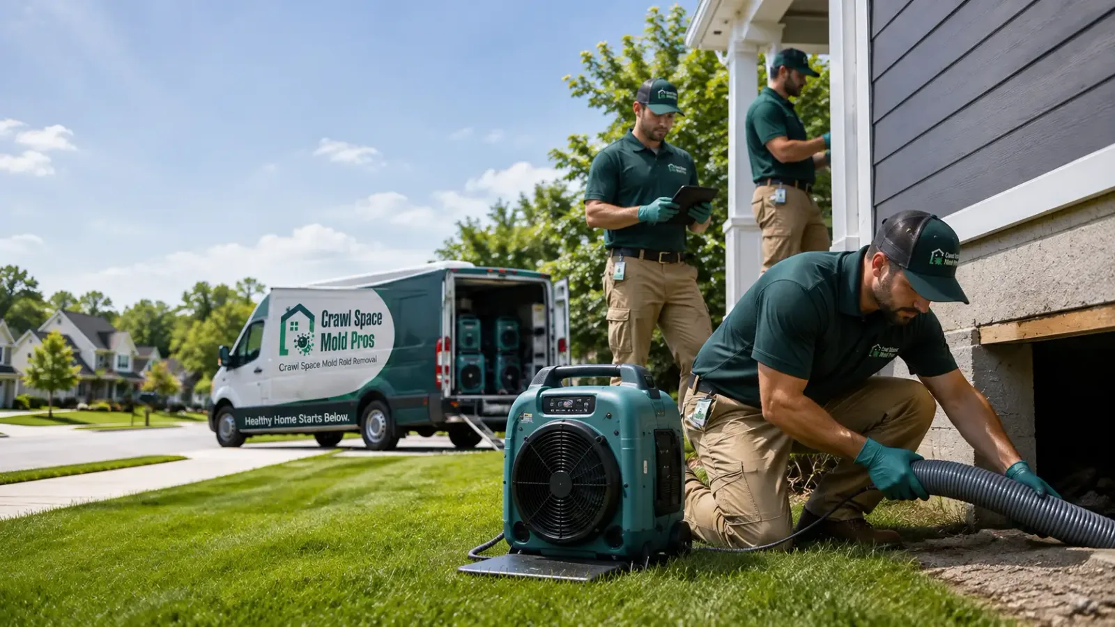 Crawl Space Mold Removal in Paris, MI